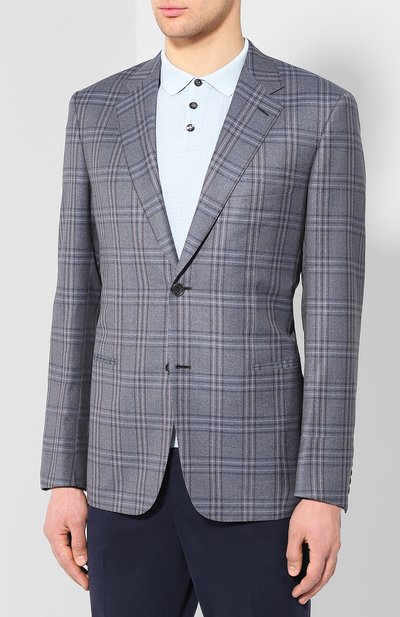 Шерстяной пиджак BRIONI, арт. RGI30M/P8A84/PARLAMENT0, фото 3