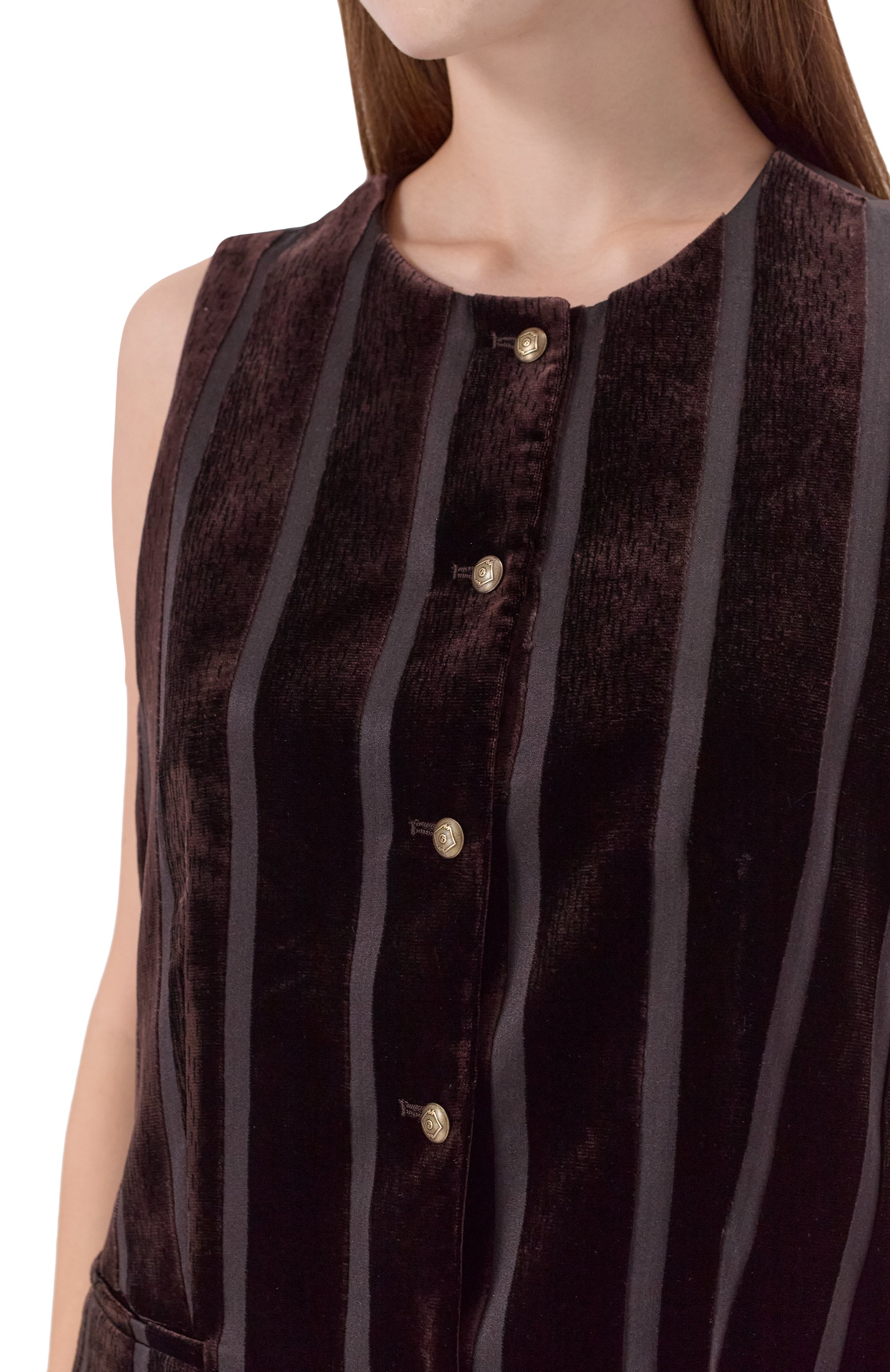 Жилет из вискозы и шелка GIORGIO ARMANI, арт. GW001588/TE16785, фото 5