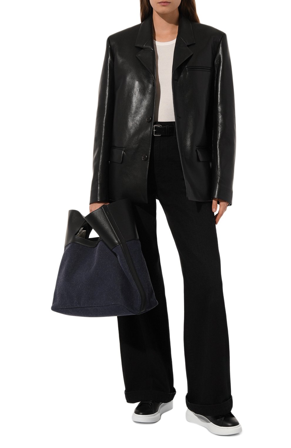 Кожаные кеды oversized ALEXANDER MCQUEEN, арт. 553770WHGP5 1070, фото 2