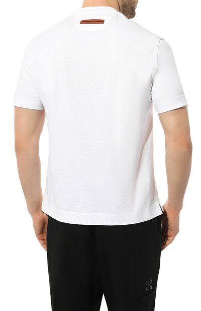 Хлопковая футболка ZEGNA, арт. E7364/A777, фото 4