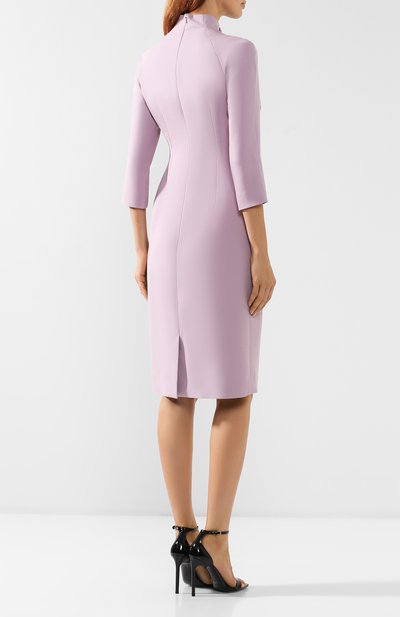 Платье из смеси шерсти и шелка RALPH LAUREN светло-розового цвета по цене 244000 руб., арт. 290718851, фото 4 Платье из смеси шерсти и шелка RALPH LAUREN, арт. 290718851, фото 4