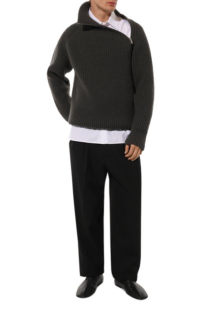 Кожаные полусапоги DRIES VAN NOTEN черного цвета по цене 79150 руб., арт. MS242-1318/111, фото 2 Кожаные полусапоги DRIES VAN NOTEN, арт. MS242-1318/111, фото 2