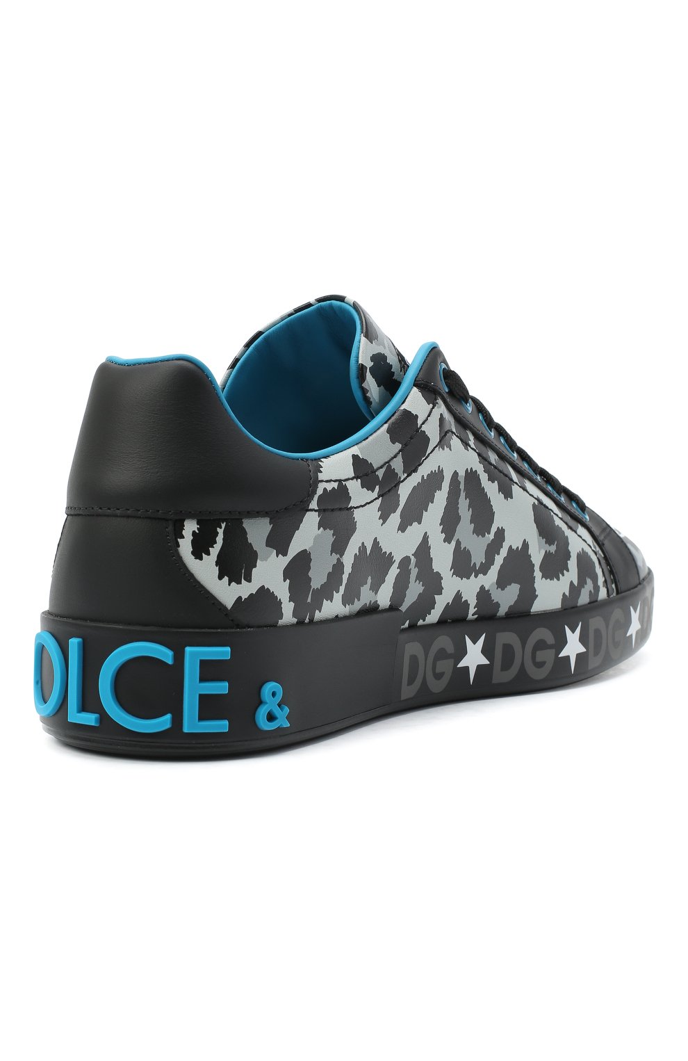 Кожаные кеды portofino DOLCE & GABBANA, арт. CS1772/AX909, фото 4