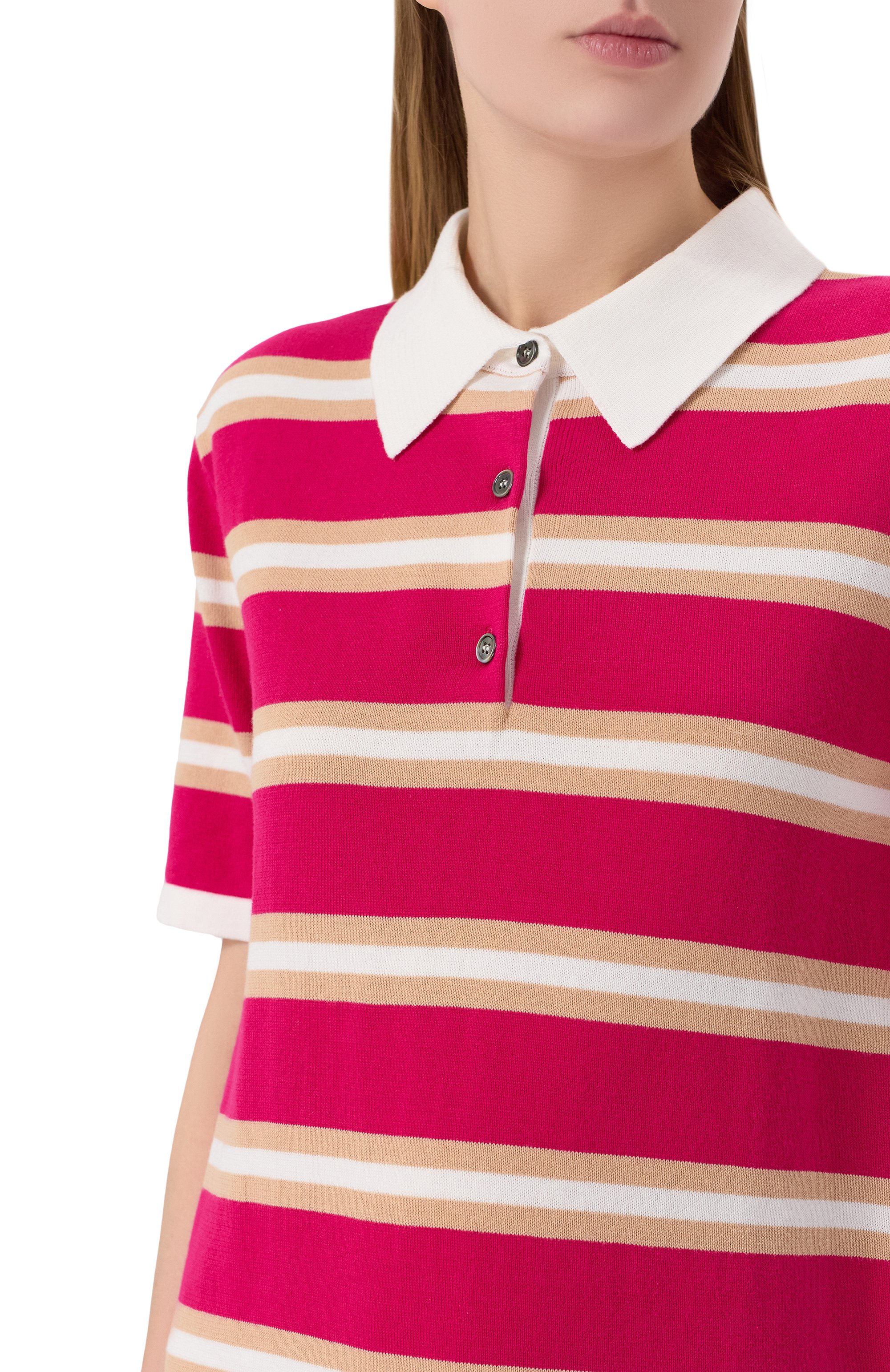 Хлопковое платье ADDICTED розового цвета по цене 21000 руб., арт. TS2505.712-713, фото 5 Хлопковое платье ADDICTED, арт. TS2505.712-713, фото 5