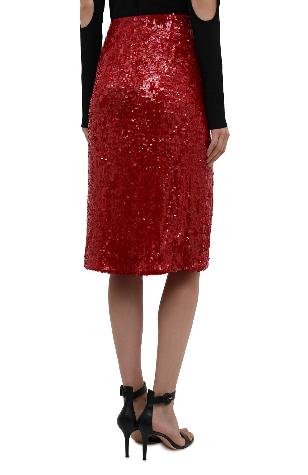 Юбка из вискозы с отделкой пайетками DRIES VAN NOTEN, арт. 212-010882-3223, фото 4