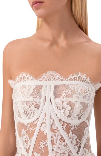 Хлопковый топ-бюстье DOLCE & GABBANA, арт. F72X4T/HLMQJ, фото 5
