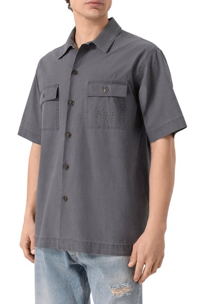 Хлопковая рубашка MM6, арт. SH0DR0008/M35741, фото 3