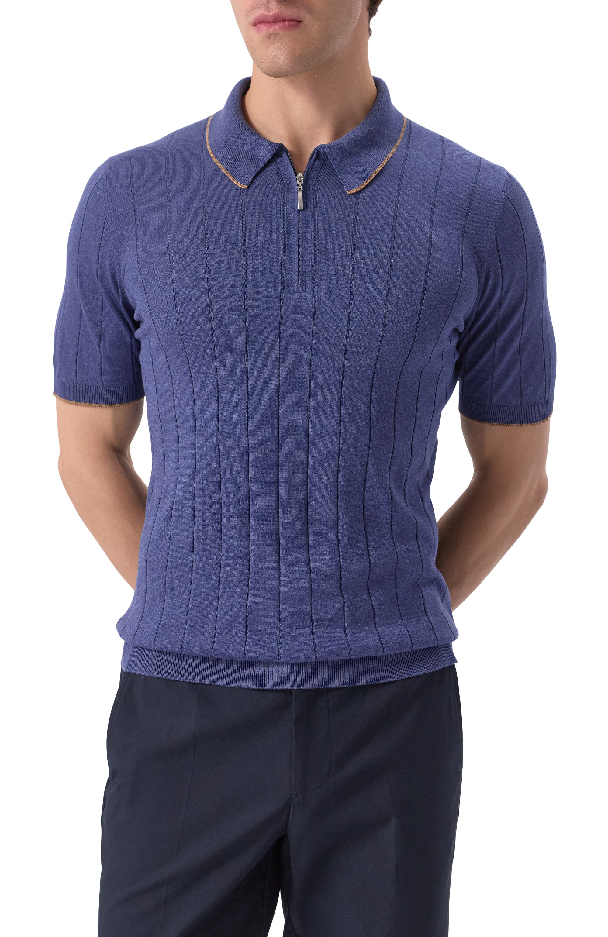 Шелковое поло GRAN SASSO, арт. 43128/23510, фото 3