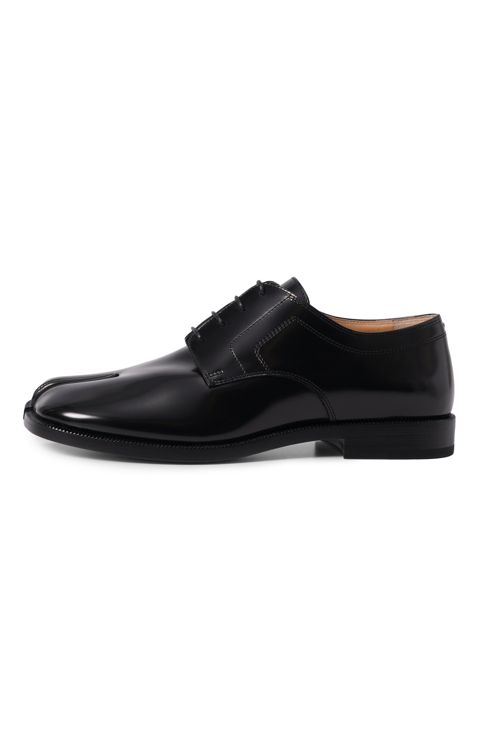 Кожаные дерби tabi MAISON MARGIELA черного цвета по цене 137000 руб., арт. S34WQ0021/PS679_001, фото 4 Кожаные дерби tabi MAISON MARGIELA, арт. S34WQ0021/PS679_001, фото 4