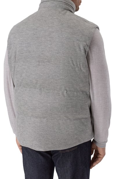 Шерстяной жилет CORTIGIANI серого цвета по цене 251000 руб., арт. 3AG609, фото 4 Шерстяной жилет CORTIGIANI, арт. 3AG609, фото 4