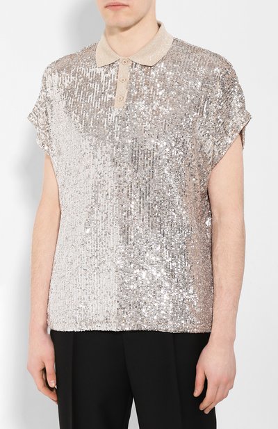 Поло с пайетками SAINT LAURENT, арт. 601538/YB0K2, фото 3