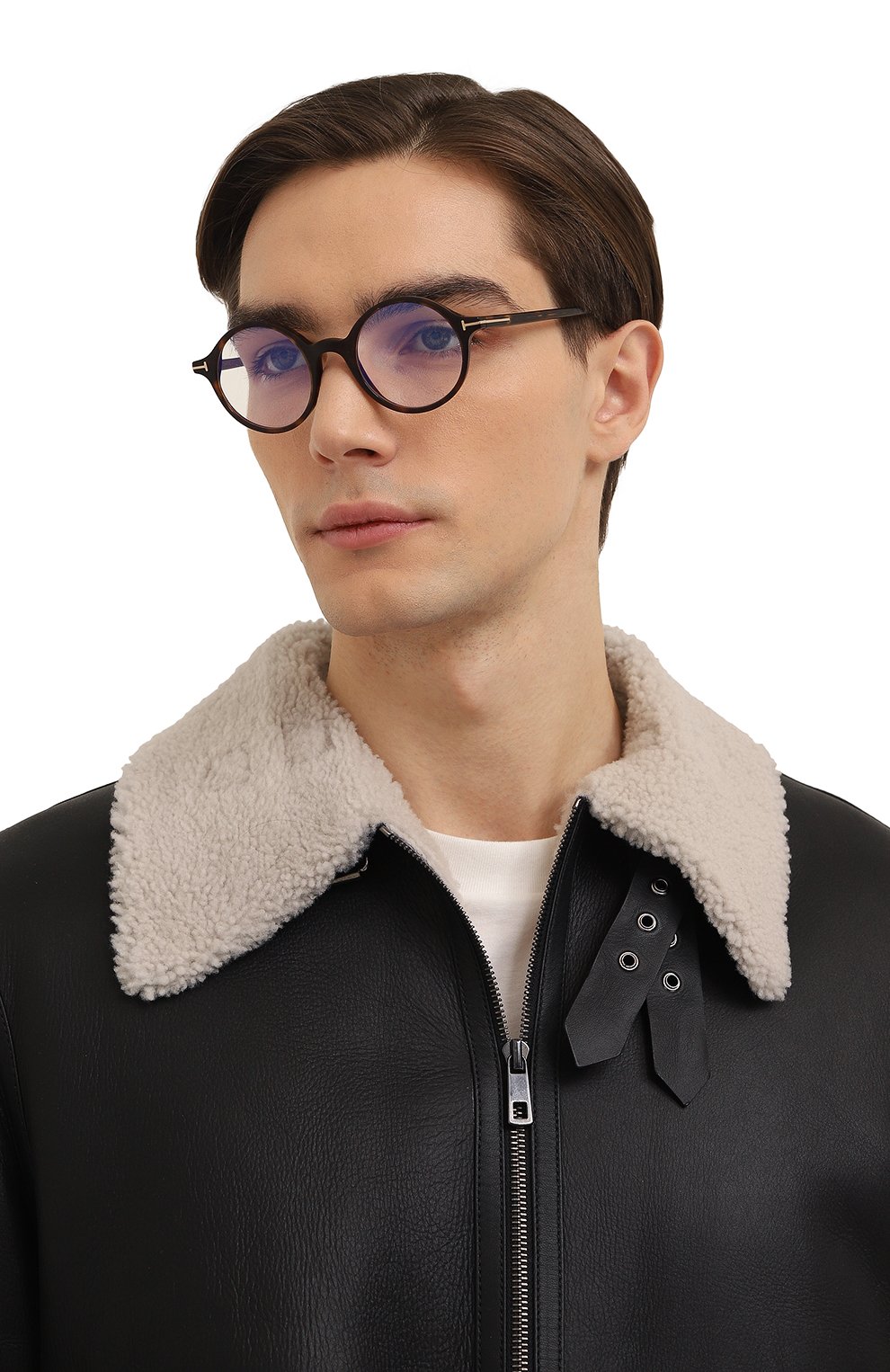 Оправа TOM FORD коричневого цвета по цене 39950 руб., арт. TF5834-B 052, фото 3 Оправа TOM FORD, арт. TF5834-B 052, фото 3