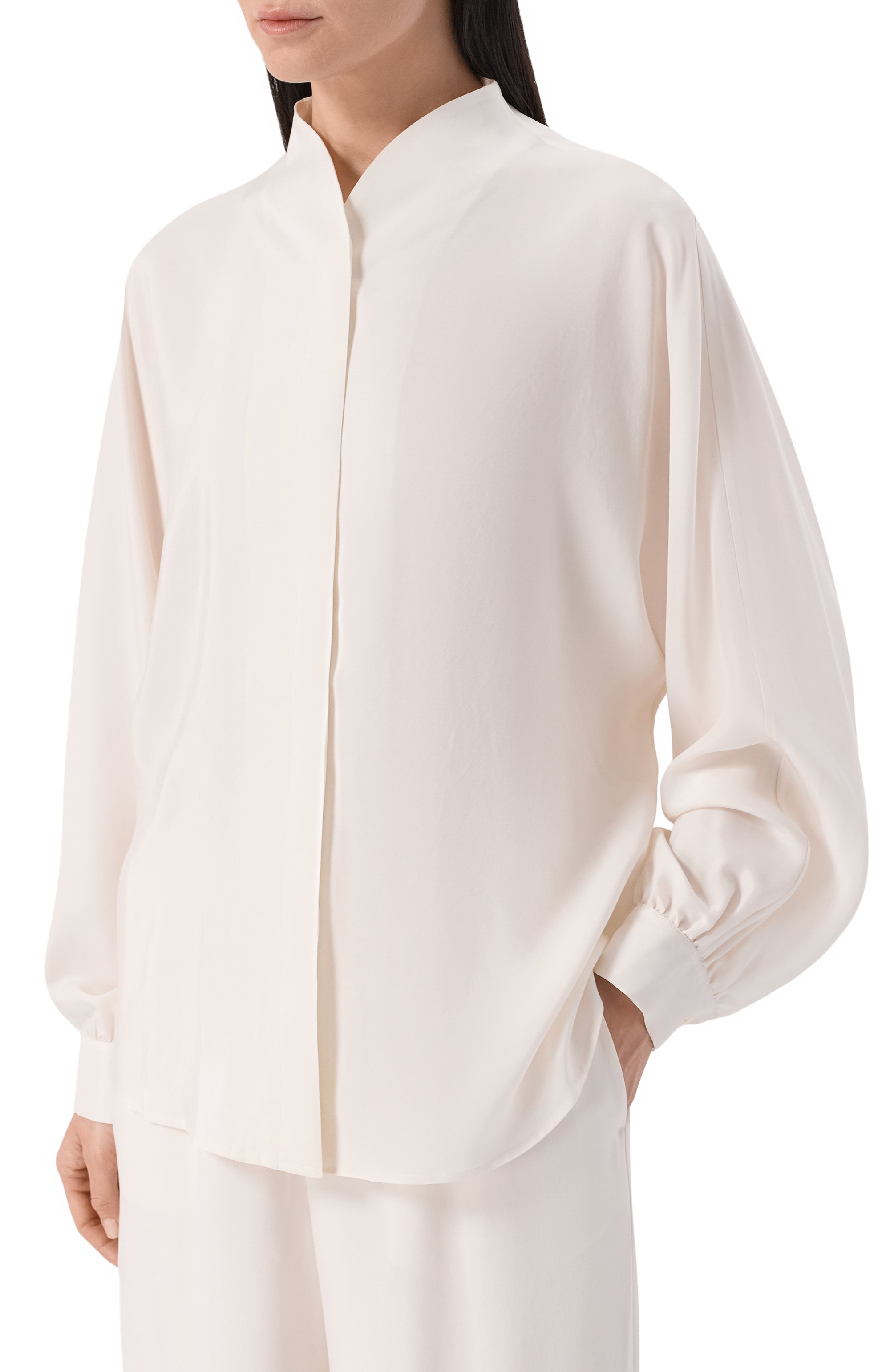 Шелковая блузка 12 STOREEZ, арт. 136072, фото 3