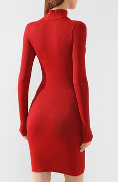 Женское платье VETEMENTS разноцветного цвета, арт. WAH20DR403/RED GLITTER | Фото 4 (Рукава: Длинные; Материал внутренний: Не назначено; Длина Ж (юбки, платья, шорты): Мини; Случай: Повседневный; Материал сплава: Проставлено; Материал внешний: Вискоза; Драгоценные камни: Проставлено; Женское Кросс-КТ: Платье-одежда; Статус проверки: Проверена категория)