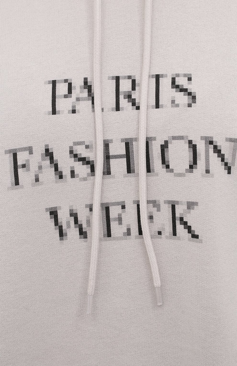 Хлопковое худи BALENCIAGA светло-серого цвета по цене 99250 руб., арт. 651799/TKV85, фото 5 Хлопковое худи BALENCIAGA, арт. 651799/TKV85, фото 5