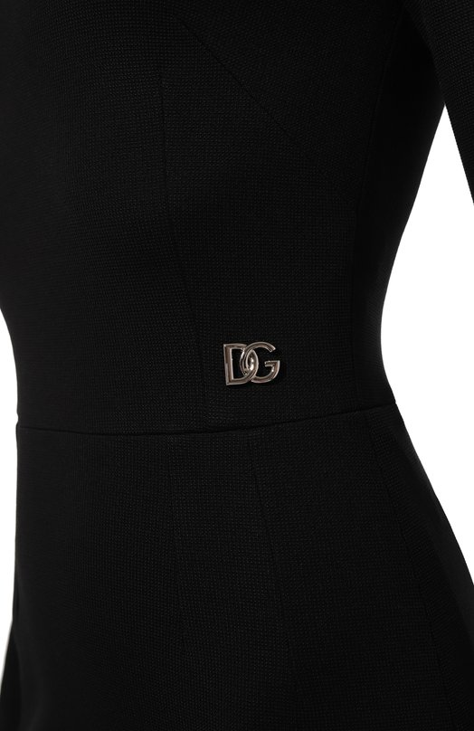 Платье из вискозы Dolce & Gabbana F6ARMT/FUGPN Чёрный  F6ARMT/FUGPN Фото 5