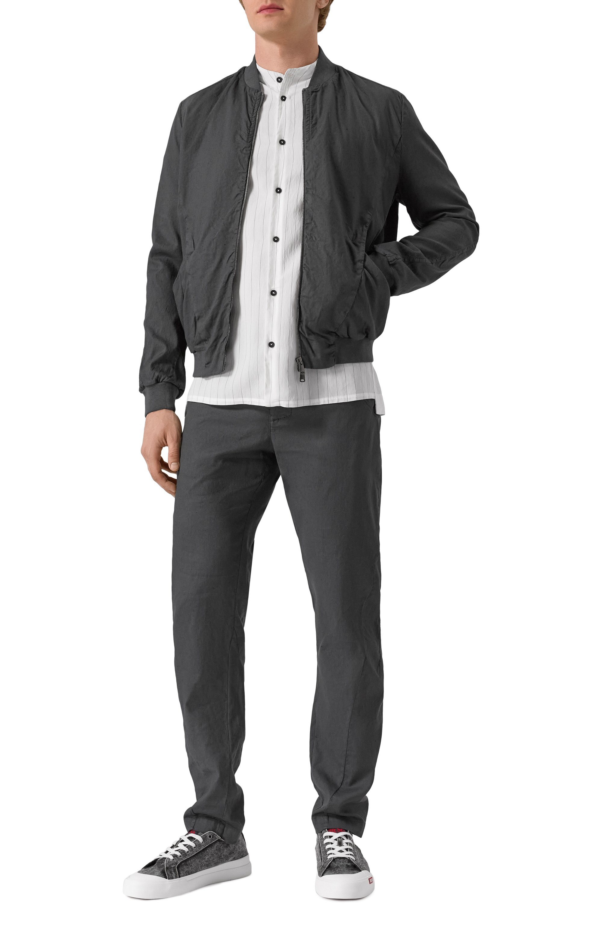 Бомбер из хлопка и льна TRANSIT, арт. CFUTRZE145, фото 2