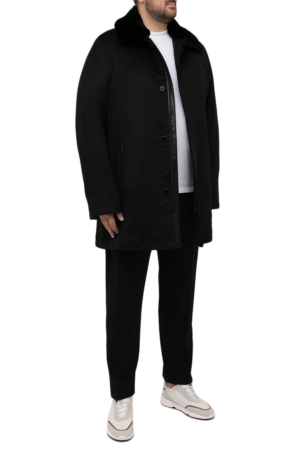 Кашемировое пальто с воротником из бобра ZILLI, арт. MAW-TIMBU-03001/0001/62-68, фото 2