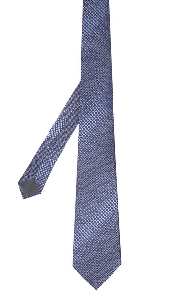 Шелковый галстук ZEGNA темно-синего цвета по цене 18950 руб., арт. Z6E07/1UM, фото 2 Шелковый галстук ZEGNA, арт. Z6E07/1UM, фото 2