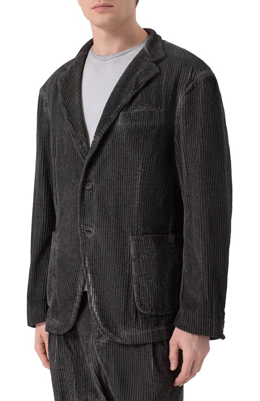 Вельветовый пиджак Never Enough MJA039 Серый  MJA039 Фото 3