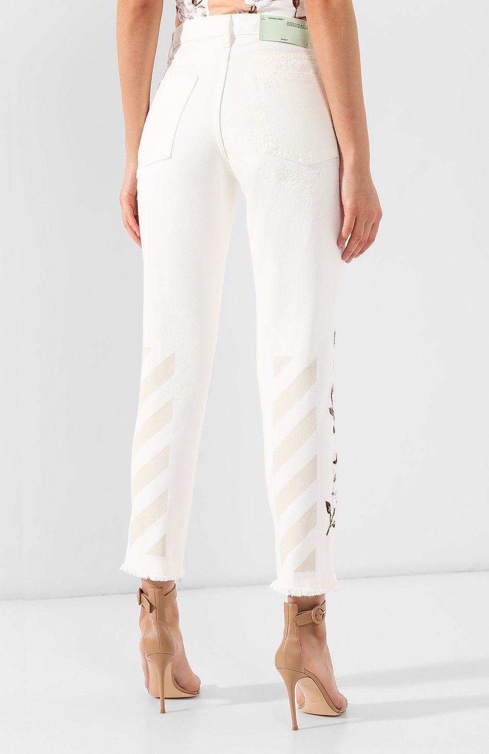 Джинсы с потертостями OFF-WHITE, арт. 0WYA008R19C710610147, фото 4
