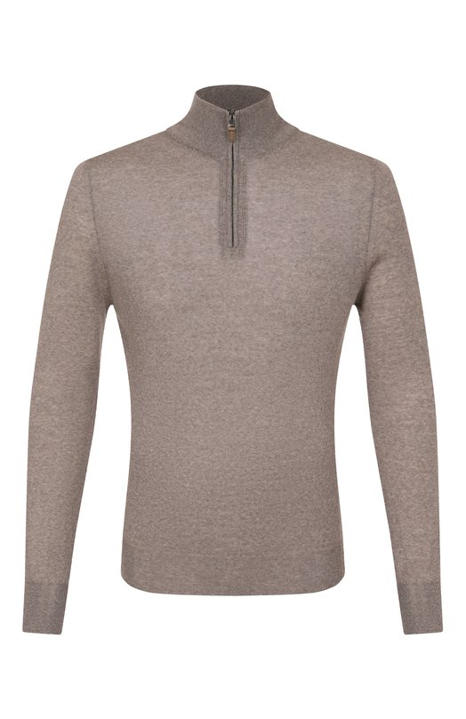Шерстяной джемпер Canali C0015/MK01149 Коричневый C0015/MK01149