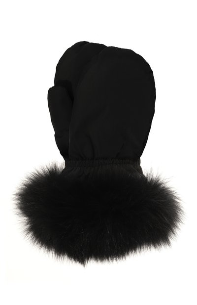 Пуховые варежки YVES SALOMON ENFANT, арт. 25WEA904XXD0TM, фото 1