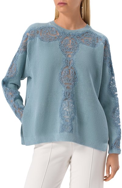 Хлопковый свитер ELIE SAAB, арт. T0154, фото 3