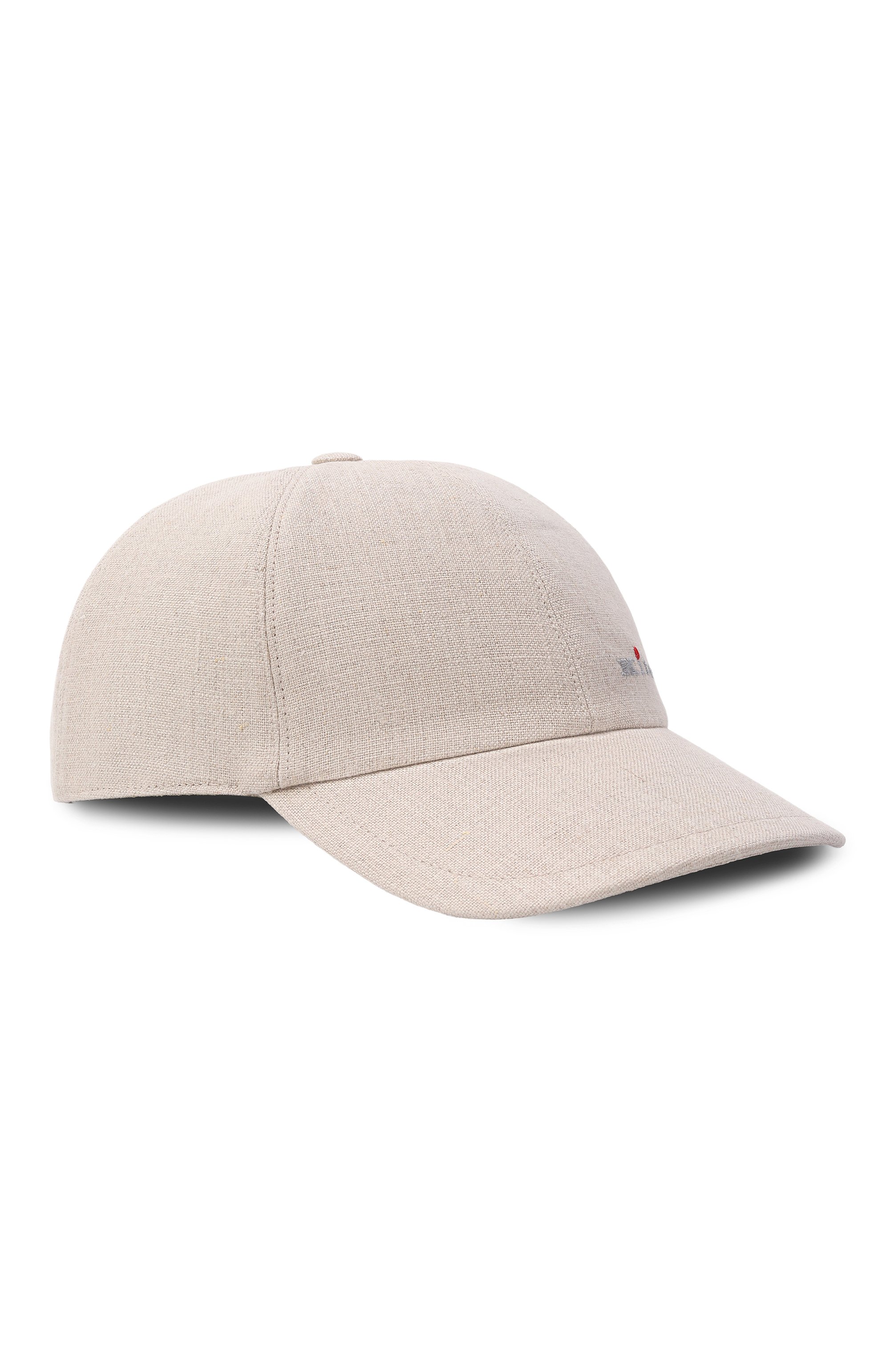 Льняная бейсболка KITON бежевого цвета по цене 59600 руб., арт. UCPL015K0718H_001, фото 1 Льняная бейсболка KITON, арт. UCPL015K0718H_001, фото 1