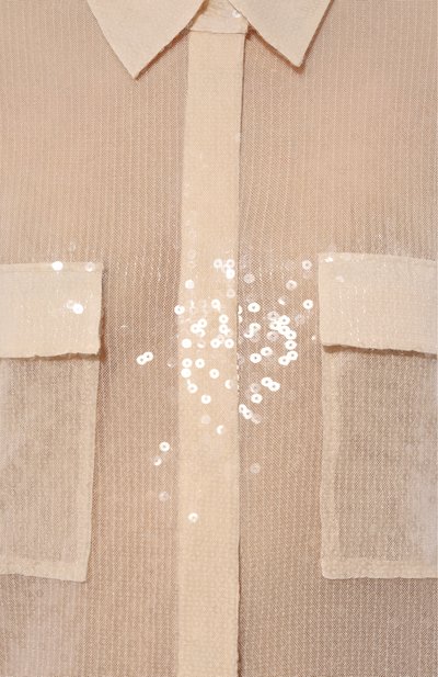 Блузка с отделкой пайетками BOSS ORANGE, арт. 50524263, фото 5