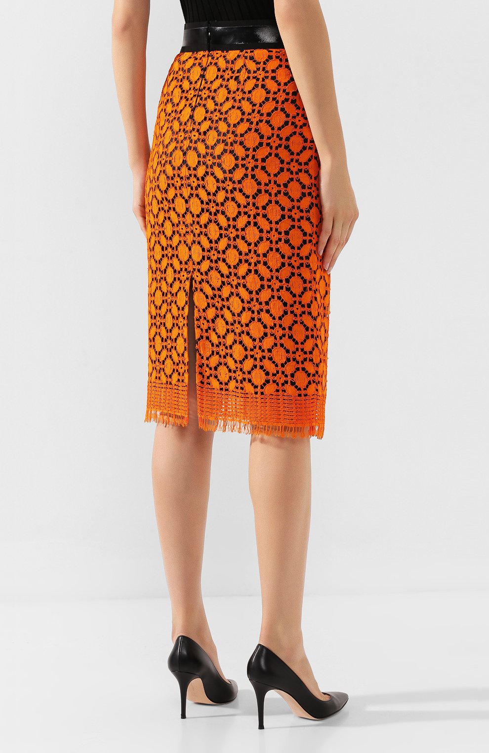 Юбка из смеси хлопка и вискозы DOROTHEE SCHUMACHER, арт. 542105/ADVENTUR0US LACE, фото 4