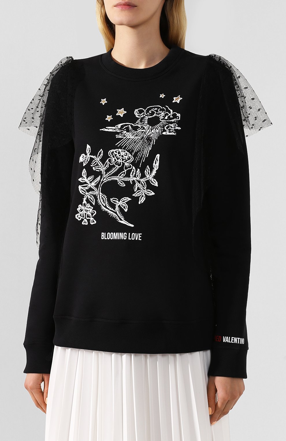Хлопковый свитшот REDVALENTINO, арт. TR3MF03F/4UY, фото 3