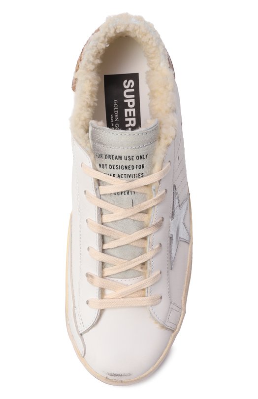 Кожаные кеды Super-Star Golden Goose Deluxe Brand GWF00101.F005174 Белый  GWF00101.F005174 Фото 6