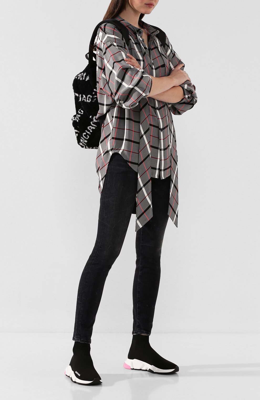 Текстильные кроссовки speed BALENCIAGA, арт. 587280/W1703, фото 2