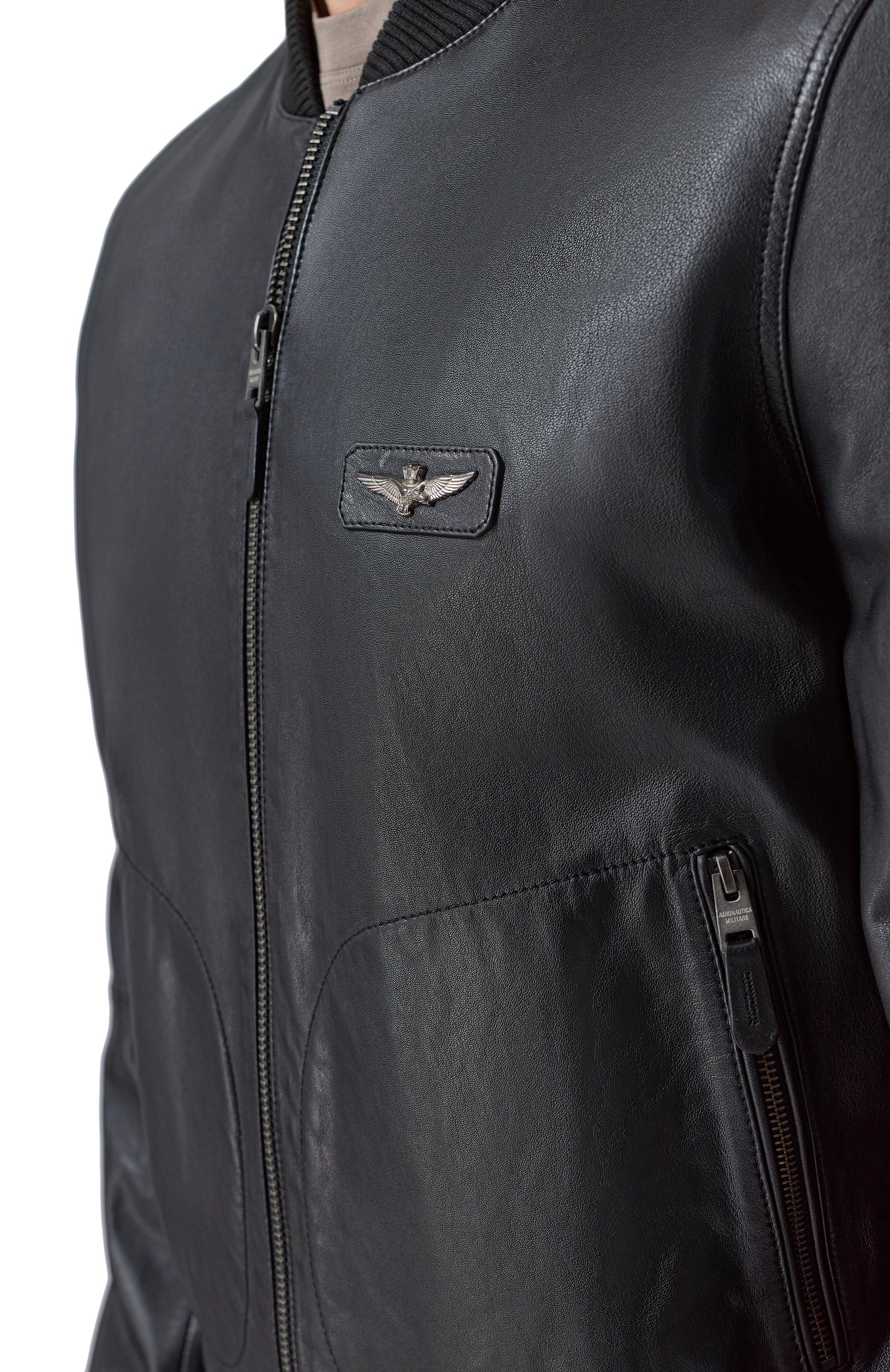 Кожаный бомбер AERONAUTICA MILITARE, арт. PN5053UPL00320, фото 5