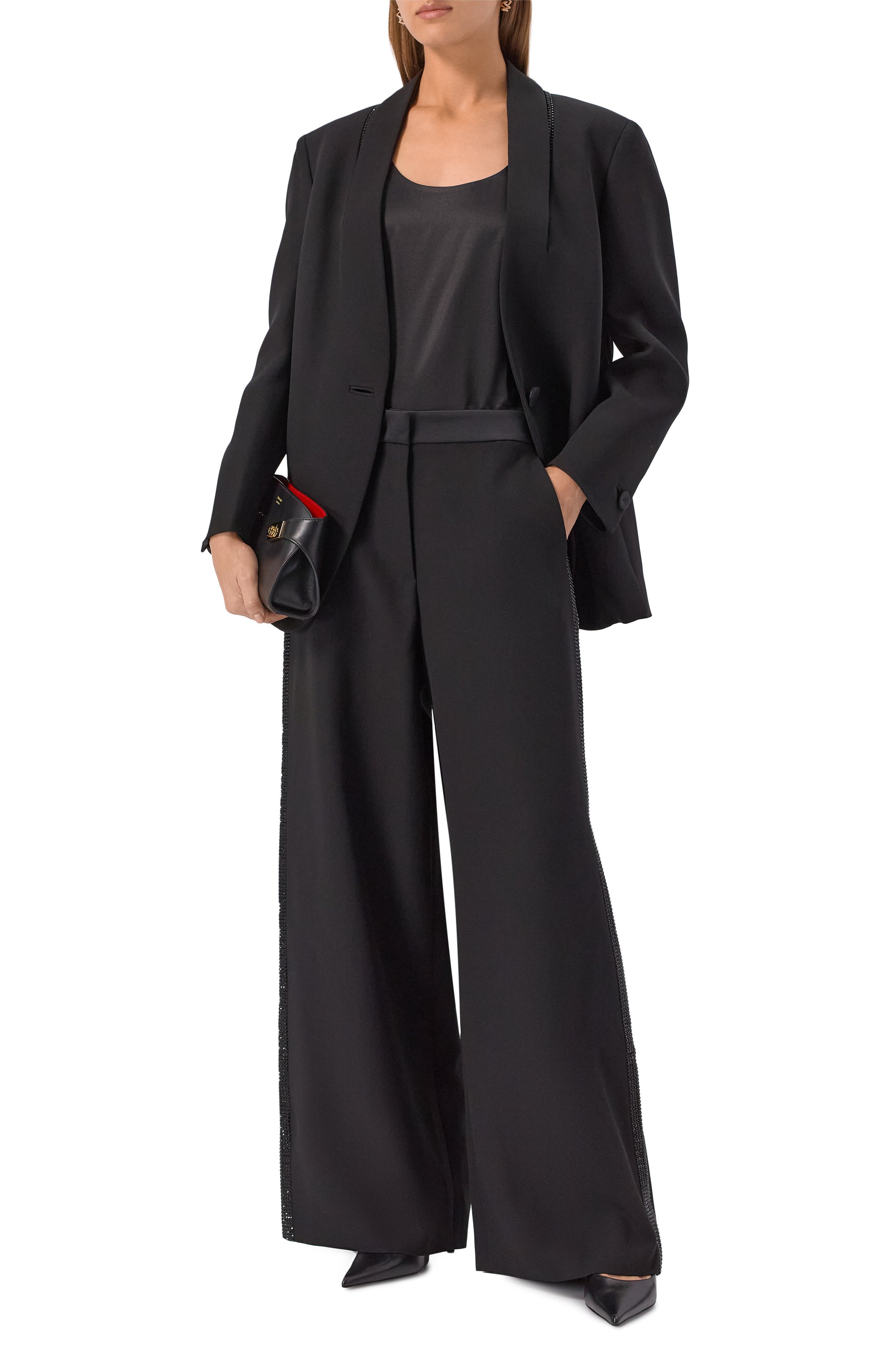 Шелковые брюки GIORGIO ARMANI, арт. GW001542/AF19421, фото 2