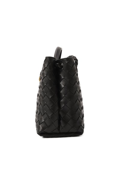 Сумка andiamo small BOTTEGA VENETA черного цвета по цене 568500 руб., арт. 766014/VCPP1, фото 4 Сумка andiamo small BOTTEGA VENETA, арт. 766014/VCPP1, фото 4