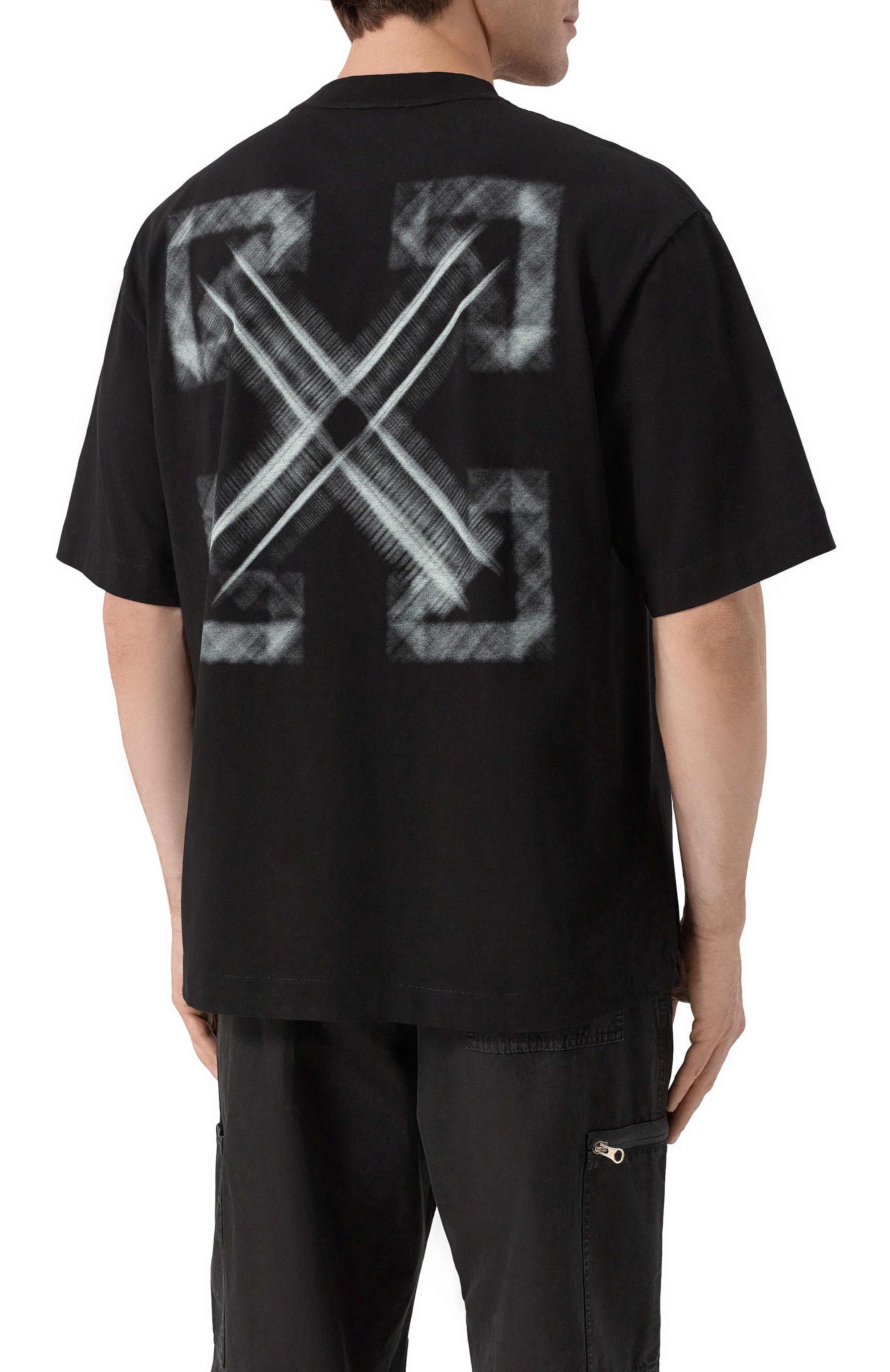 Хлопковая футболка OFF-WHITE, арт. 0MAA120S25JER00F, фото 4