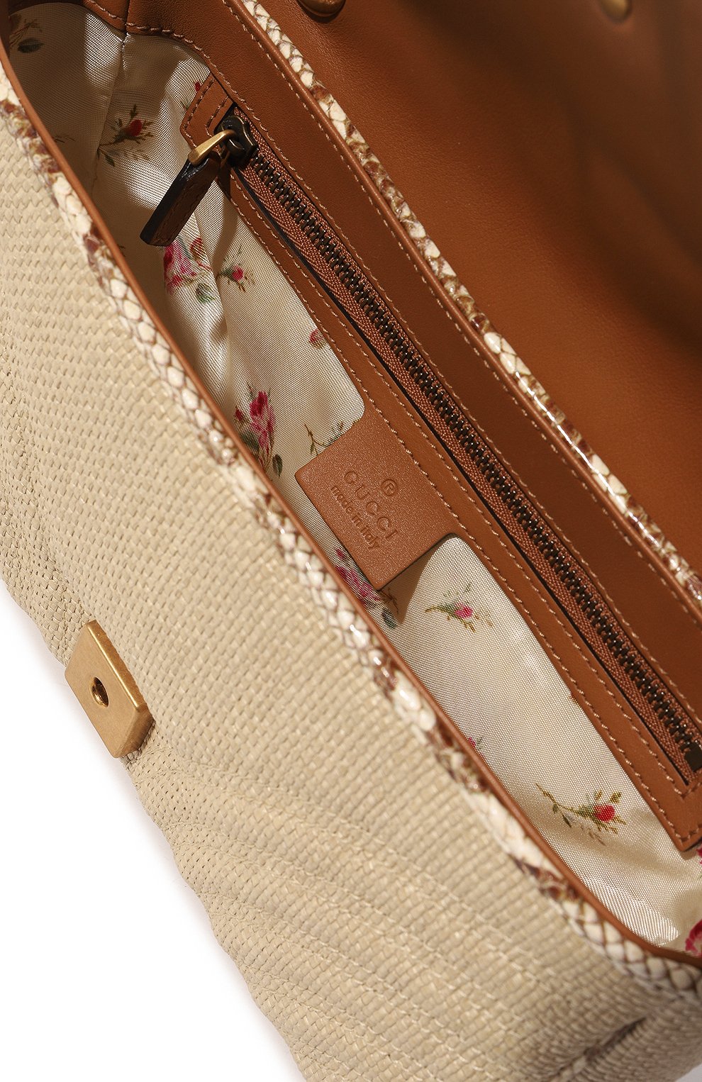 Сумка marmont raffia GUCCI, арт. 443497 GZ6AT, фото 5