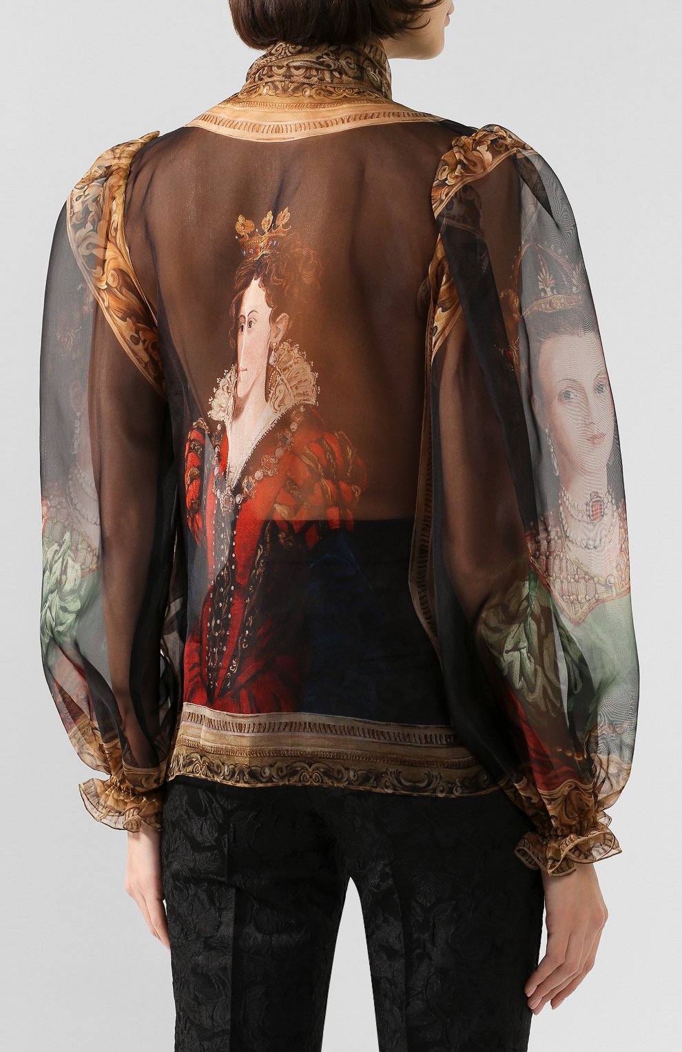 Шелковая блузка DOLCE & GABBANA, арт. F5L07T/GD032, фото 4