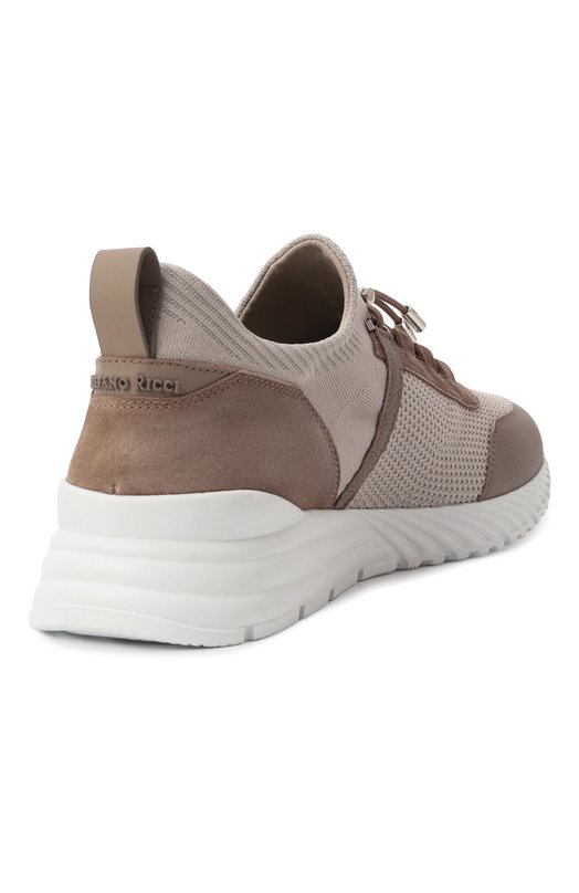 Комбинированные кроссовки Stefano Ricci UV689G6524/TWMSDP Бежевый  UV689G6524/TWMSDP Фото 4