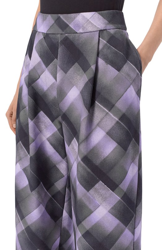 Хлопковые брюки Dries Van Noten 252-011142-2614 Сиреневый  252-011142-2614 Фото 5