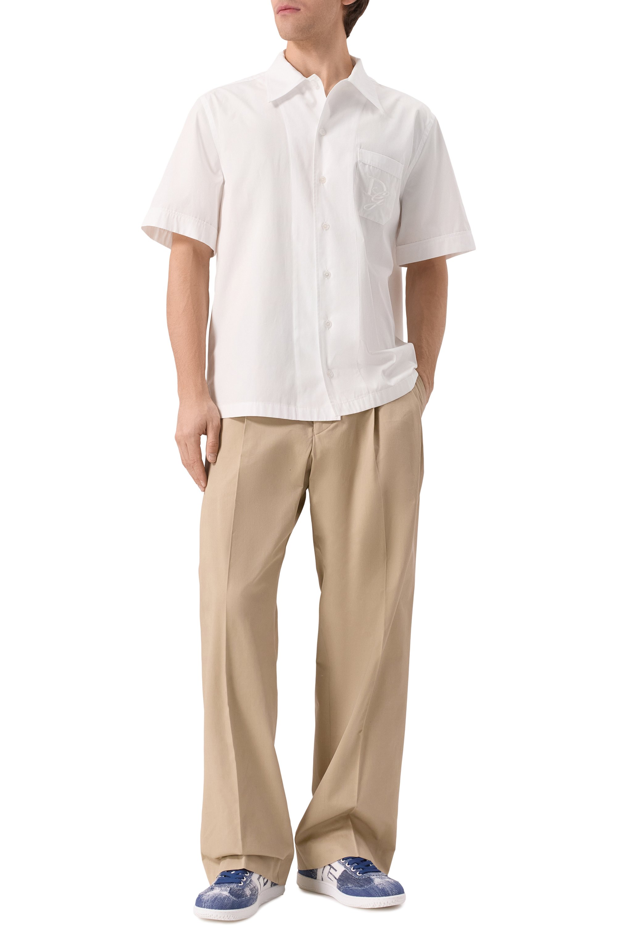 Хлопковая рубашка DOLCE & GABBANA, арт. G5MK9Z/GI731, фото 2