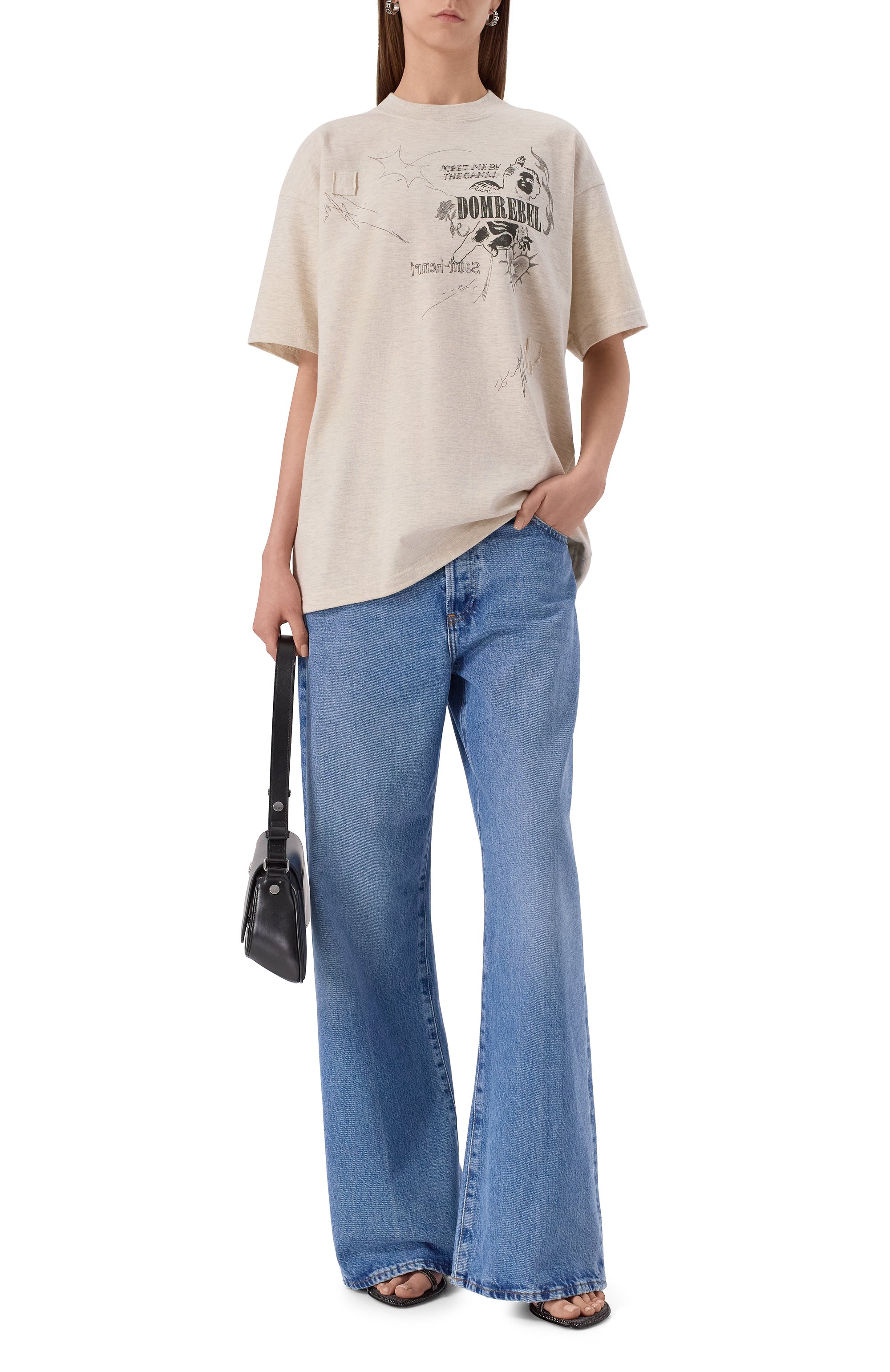 Хлопковая футболка DOMREBEL, арт. UPWARD T-SHIRT, фото 2