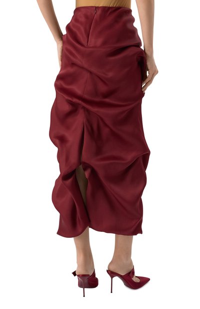 Шелковая юбка KHAITE, арт. 4138386/0LULA, фото 4