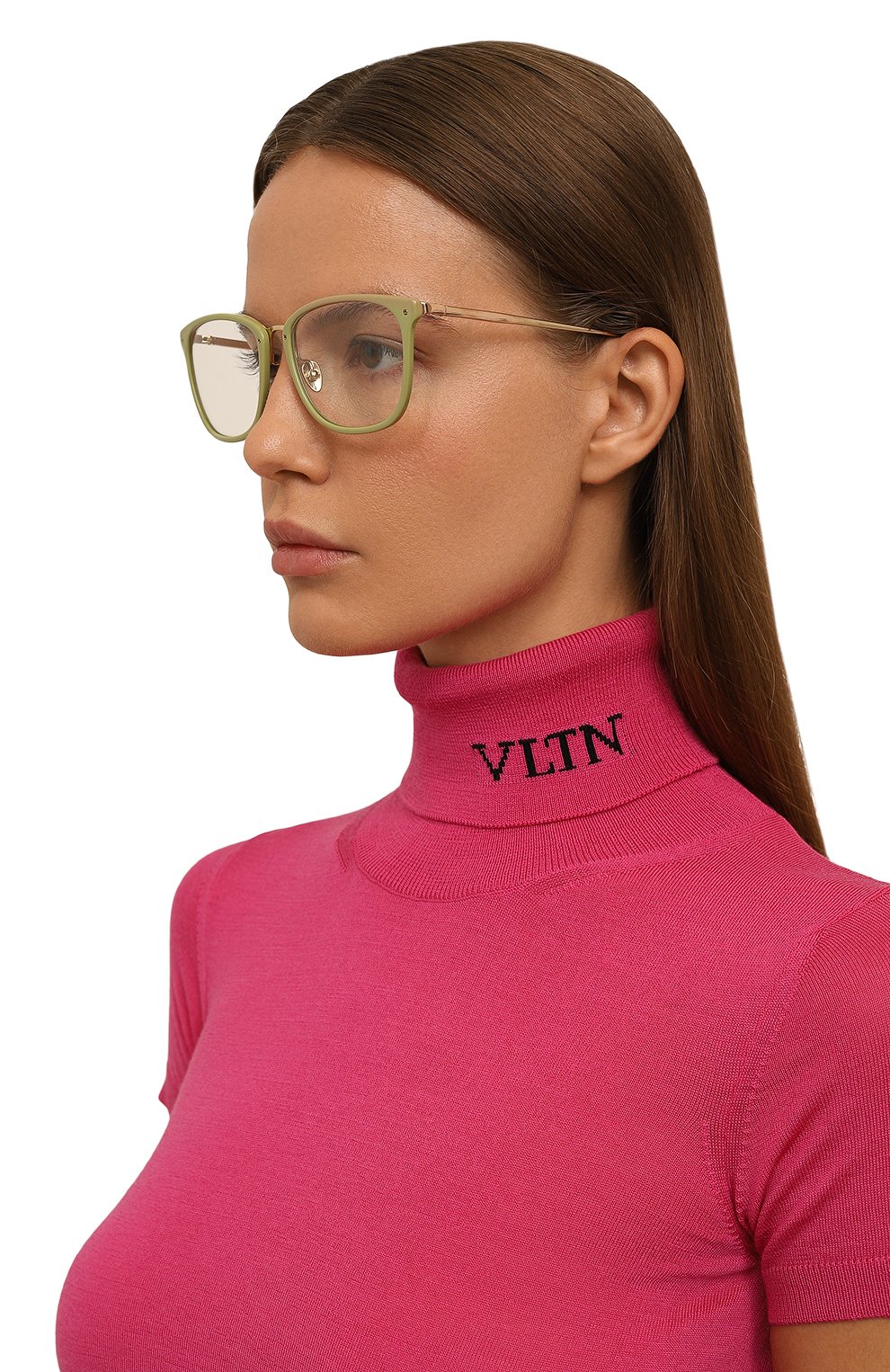 Оправа cassin LINDA FARROW зеленого цвета по цене 79950 руб., арт. LFL1457C7 0PT, фото 2 Оправа cassin LINDA FARROW, арт. LFL1457C7 0PT, фото 2