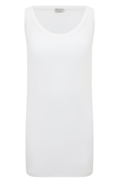 Женская хлопковая майка BRUNELLO CUCINELLI, арт. 221M0T18B0150