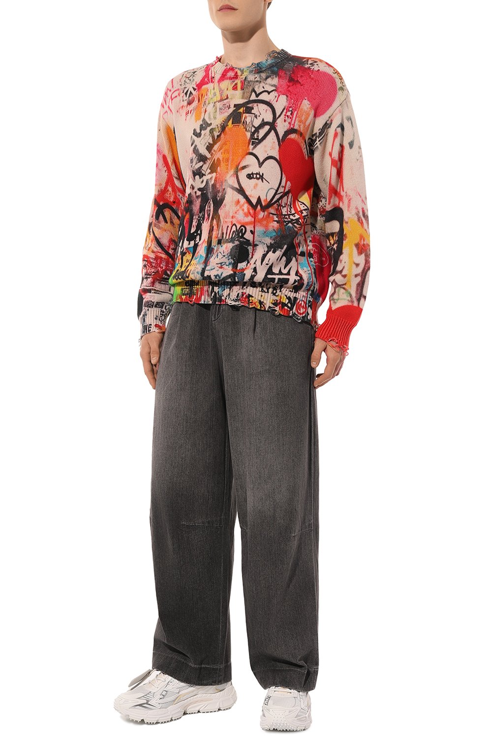 Комбинированные кроссовки be right back OFF-WHITE, арт. 0MIA295C99FAB001, фото 2