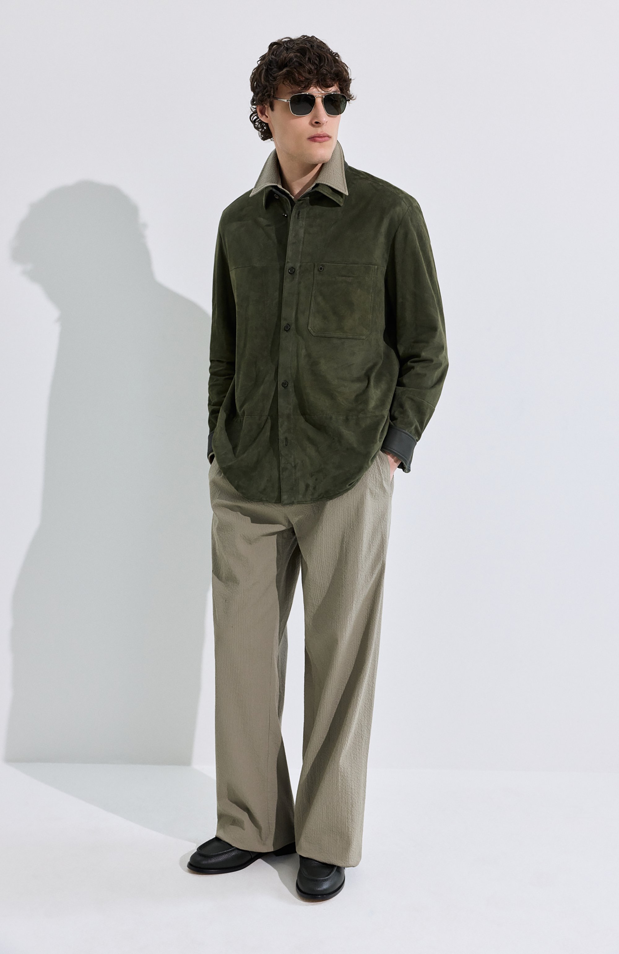 Кожаные лоферы astaire BOTTEGA VENETA темно-зеленого цвета по цене 121500 руб., арт. 796445/V3XP0, фото 6 Кожаные лоферы astaire BOTTEGA VENETA, арт. 796445/V3XP0, фото 6