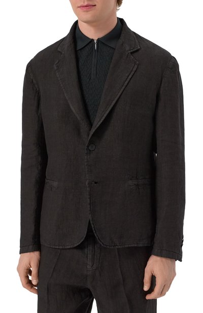 Пиджак из хлопка и льна INLINUM, арт. JAC0B, фото 4